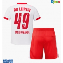 RB Leipzig Yan Diomande #49 Domaci Dres za djecu 2025-26 Kratak Rukav (+ Kratke hlače)